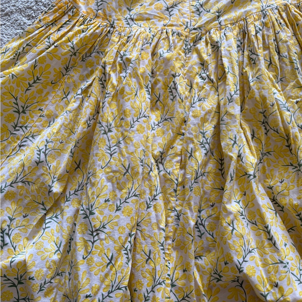 Eddy Krystal Floral Yellow Halter Dress - Picture 5 of 8